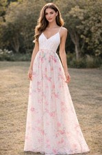 Nylon Apparel Floral Backless Maxi Dress – Size L