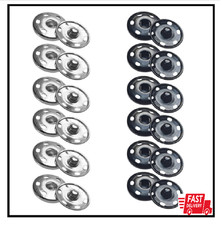 12 Sets Metal Sew on Snap Buttons 25Mm Dia Snaps Fasteners Press Studs Buttons f