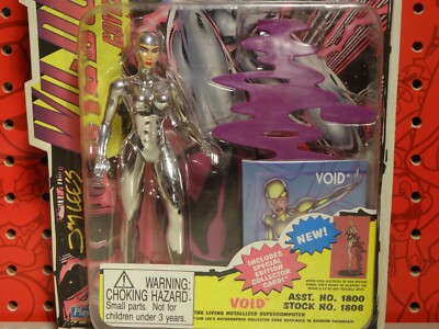 Vintage 1995 Jim Lee's Wild C.A.T.S Void Action Figure w/Trading