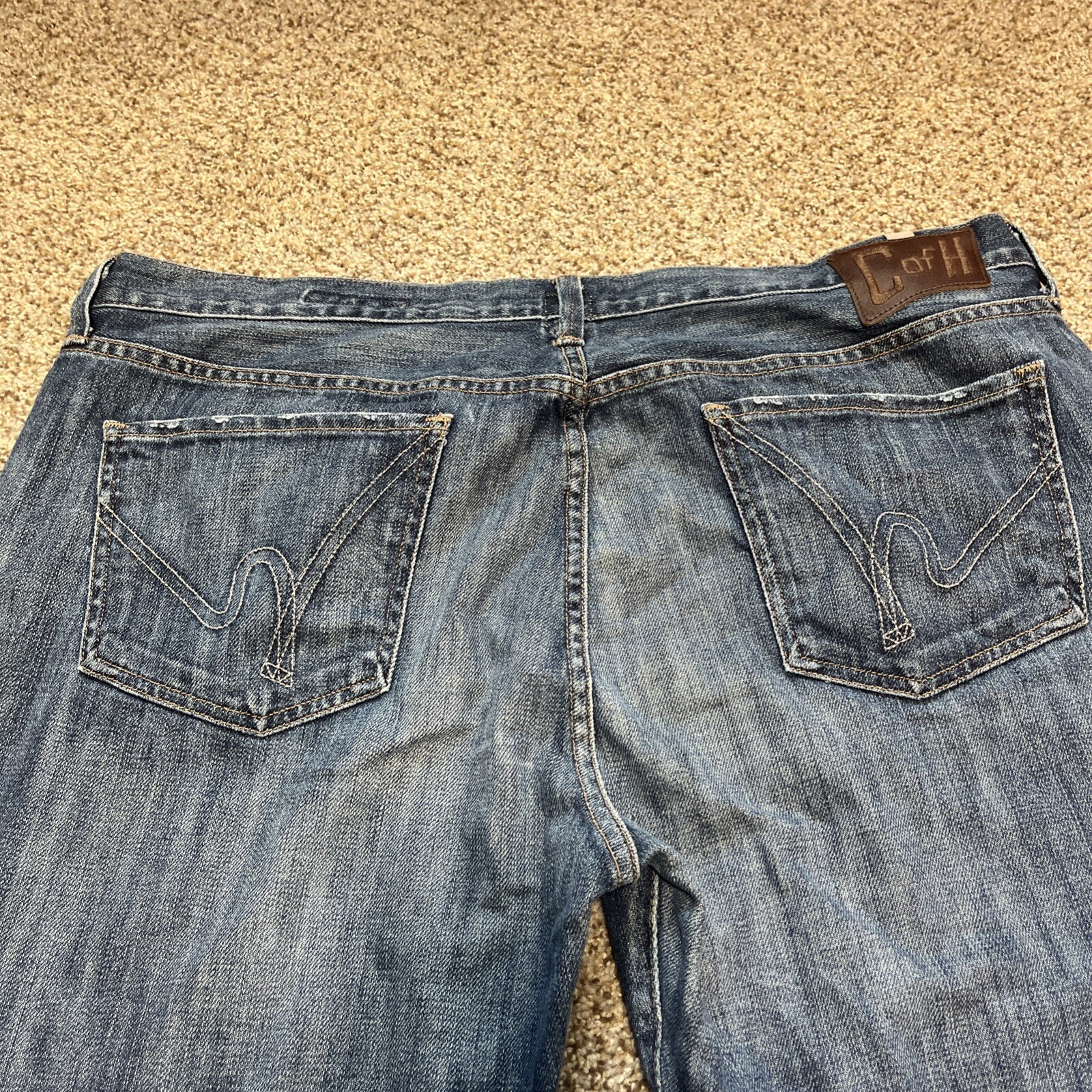 C of H Jeans Mens 40 Perfect Straight Leg Medium Wash Denim 40x33 - View 14
