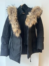 Mackage Black Women Adali Puffer Jacket - Fur Trim On Hood - Size Small (s)