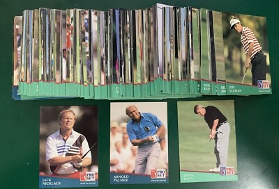 1991 Pro Set Golf PGA Tour SET BREAK singles - Nicklaus, Palmer, Stewart #1-200