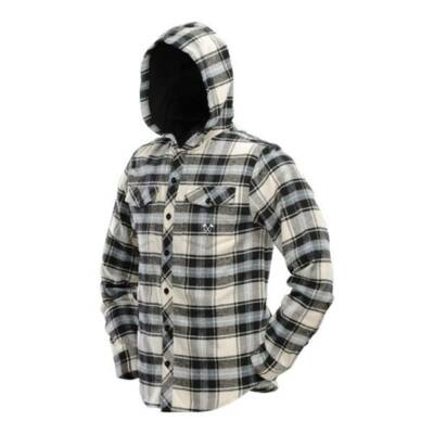Dye Hooded Flannel Blue/ Tan