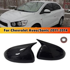 For Chevrolet Aveosonic 2011-2014 Abs Carbon Fiber Side Wing Mirror Cover Trim