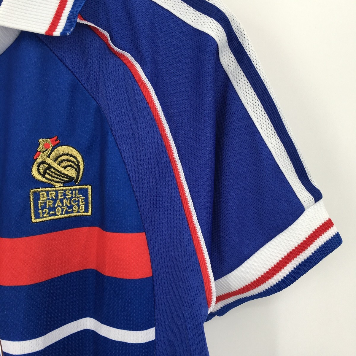 Zinedine Zidane France 1998 Soccer Jersey Men's Blue Adidas Short