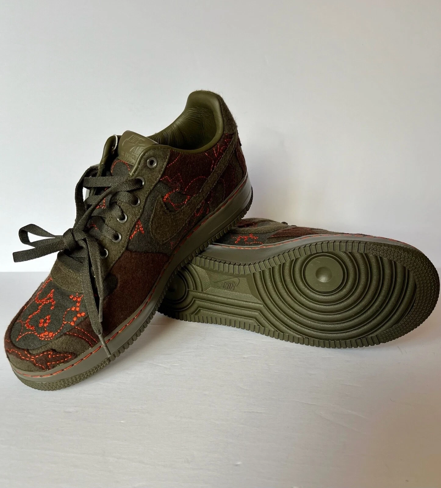NEUF NIKE Air Force 1 Supreme Tz Low MAHARAM Moss 2009 TAILLE 11 NEUF DANS SA BOÎTE non porté RARE
