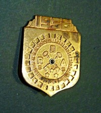 ANTIQUE VTG 1936 RADIO Little ORPHAN ANNIE DECODER BADGE PIN