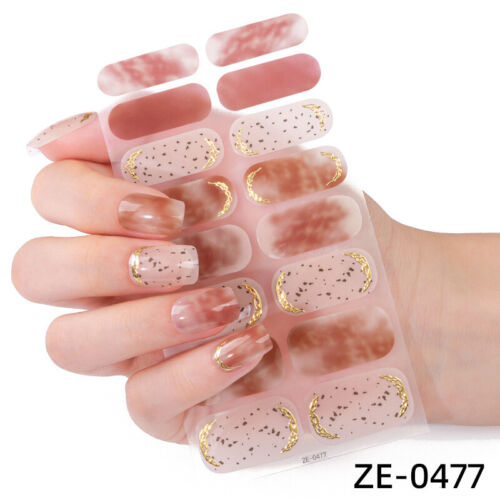 Full Size Nail Wraps Stickers Polish Toe Manicure Art polish strip 3D Decal New - Picture 45 of 208