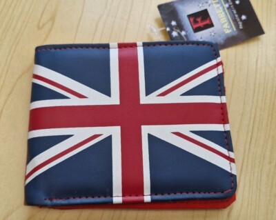 Brandneu mit Etikett - Fabretti - Union Jack Geldbörse blau/rot weiß Größe H 10 x B 12 x T 1 cm