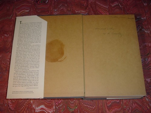 Dreiser By W.A Swanberg SIGNED Copyright 1965 Charles Scribner’s Sons New York - Picture 4 of 11