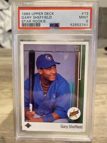 1989 Upper Deck GARY SHEFFIELD #13 Error SS Upside Down PSA 9 MINT LOW POP! Rare