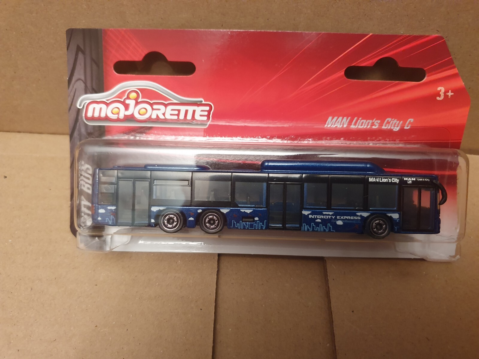MAJORETTE M.A.N. LIONS CITY C new on  card City Bus Intercity Express