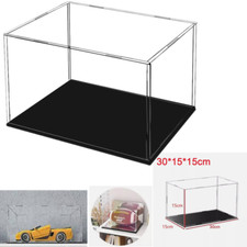 Acrylic Display Case Dustproof Box Perspex Clear Collectibles Model UK