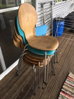 stackable chairs x6 dining