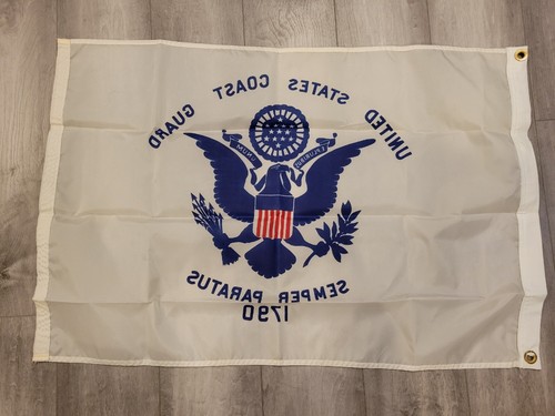 2X3' Flag Nylon United States Coast Guard Military Flag MADE IN USA - Picture 8 of 8