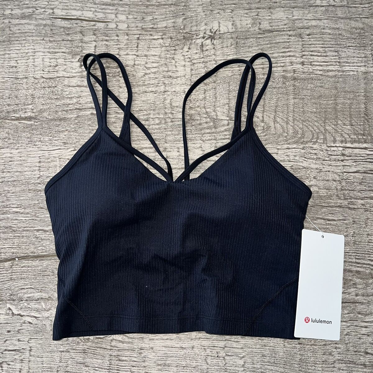 NWT Size 6 lululemon Align Strappy Ribbed Tank Top BLK BLACK NWT Size 6 lululemon Align Strappy Ribbed Tank Top BLK BLACK