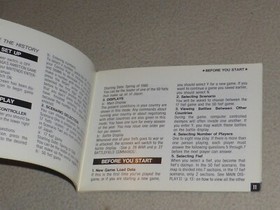 NINTENDO NES NOBUNAGA'S AMBITION INSTRUCTION MANUAL BOOKLET ONLY KOEI