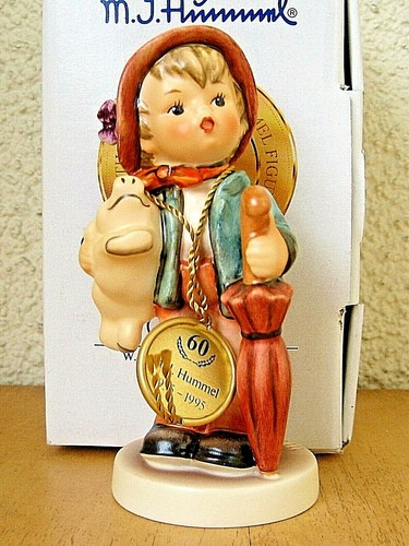 Hummel Figurine "LUCKY BOY" HUM 335 TMK7 Goebel 60th ANNIVERSARY LE NIB R101 - Picture 4 of 8