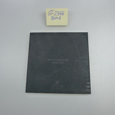 Hublot Instructions Manual Booklet Warranty Chronograph