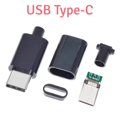 Connecteur USB Type-C Fiche Male pour Réparation Cable à Souder Prise Universel - Photo 1/4