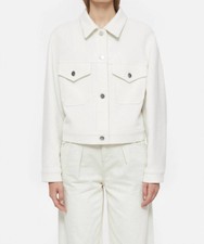 Closed Cropped Jacket In Ivory