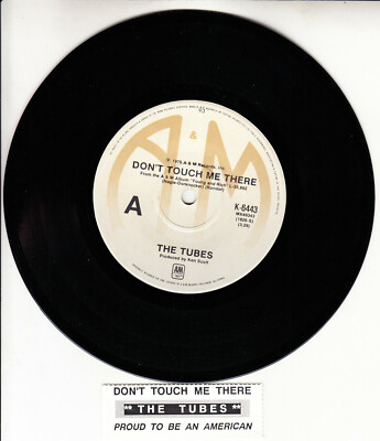 THE TUBES Don't Touch Me There 7'' 45 rpm vinyl record NEW + juke box title strip