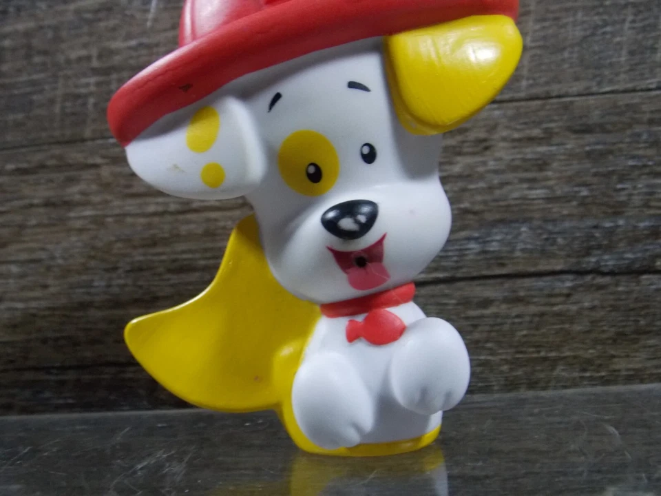 Figura de goma dura Bubble Guppies Fireman Bubble Puppy 3,25" Mattel 2013 Foto 3 de 4