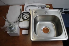 SUNSTONE A-SS17 Single Sink with Hot and Cold Water