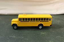 Schylling Yellow School Bus Pull Back Self Propelled Diecast