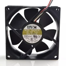 AVC F8025B12E 8025 DC12V 0.1A 3-Pin Silent Cooling Fan