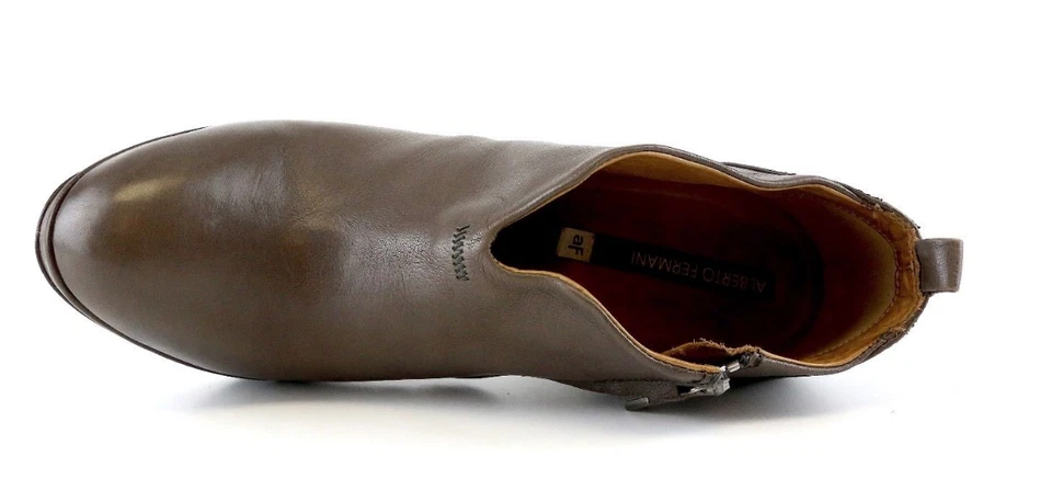 Alberto Fermani Z80106* Botín al tobillo de cuero marrón de tacón alto para mujer talla 39 EUR Foto 4 de 4