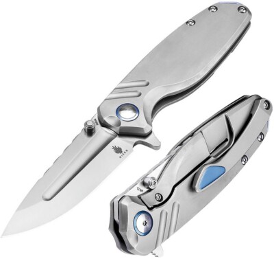 Kizer Cutlery Ti'an Framelock Folding Knife 3'' S35VN Steel Blade Titanium Handle