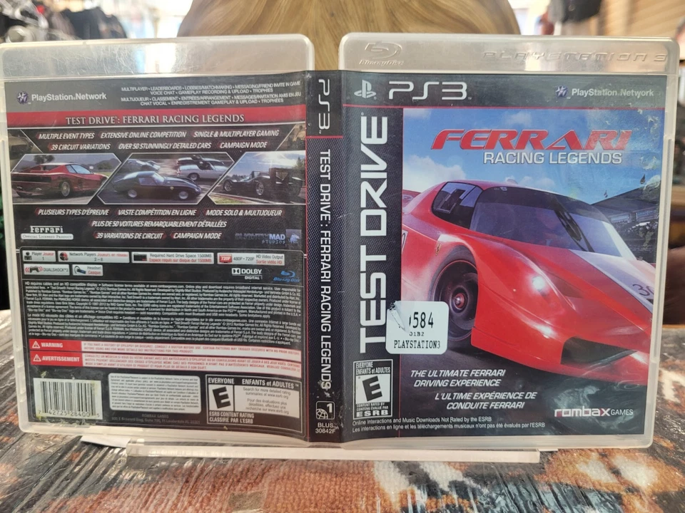 Test Drive Ferrari Racing Legends Ps3 CIB EN/FR Tested Free Shipping in Canada ! - Image 2 of 4