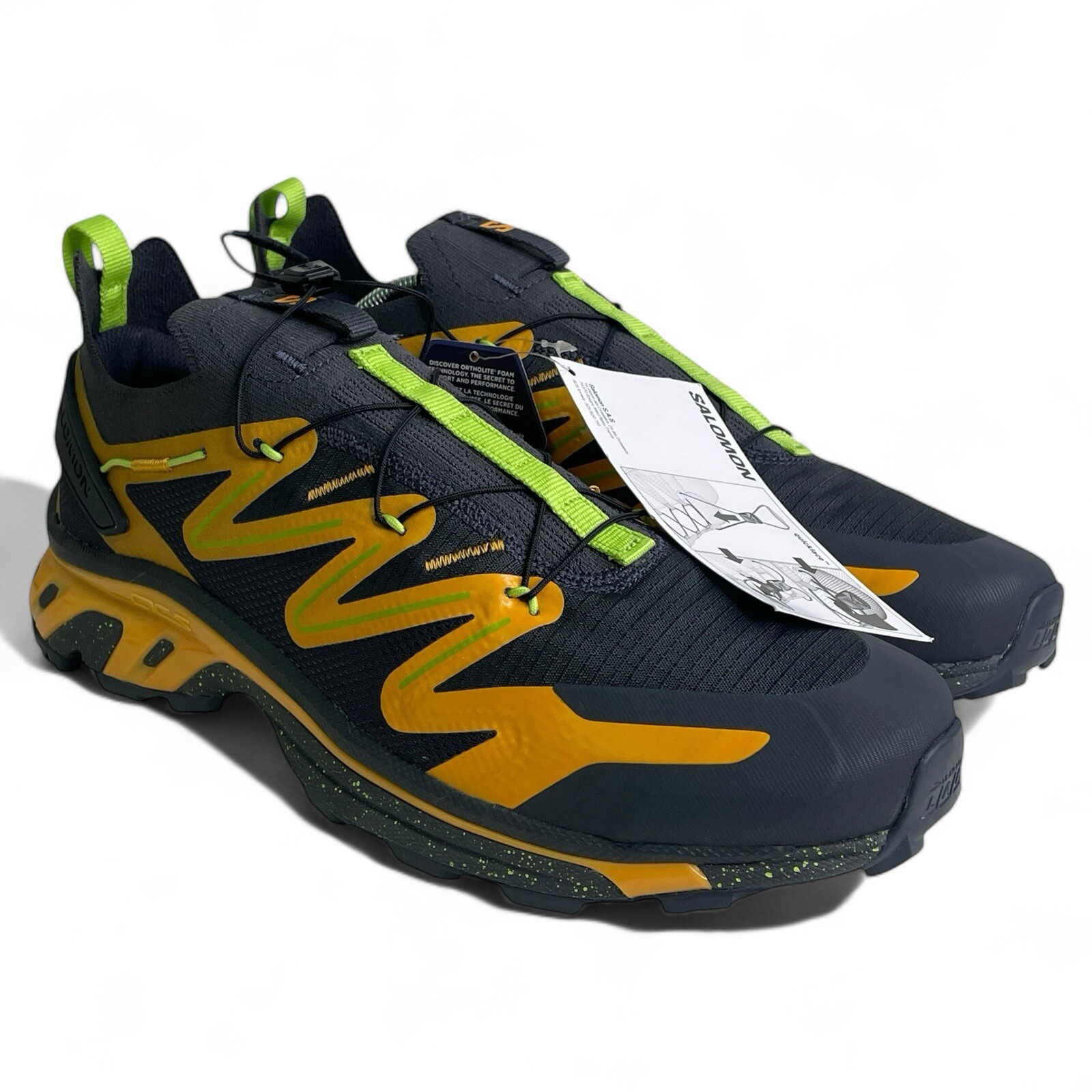 Scarpe da corsa Salomon XT Rush 2 ebano arancione fiammeggiante escursionismo uomo taglia 8 donna 9