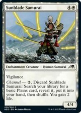 MTG NM Sunblade Samurai - NEO Kamigawa: Neon Dynasty
