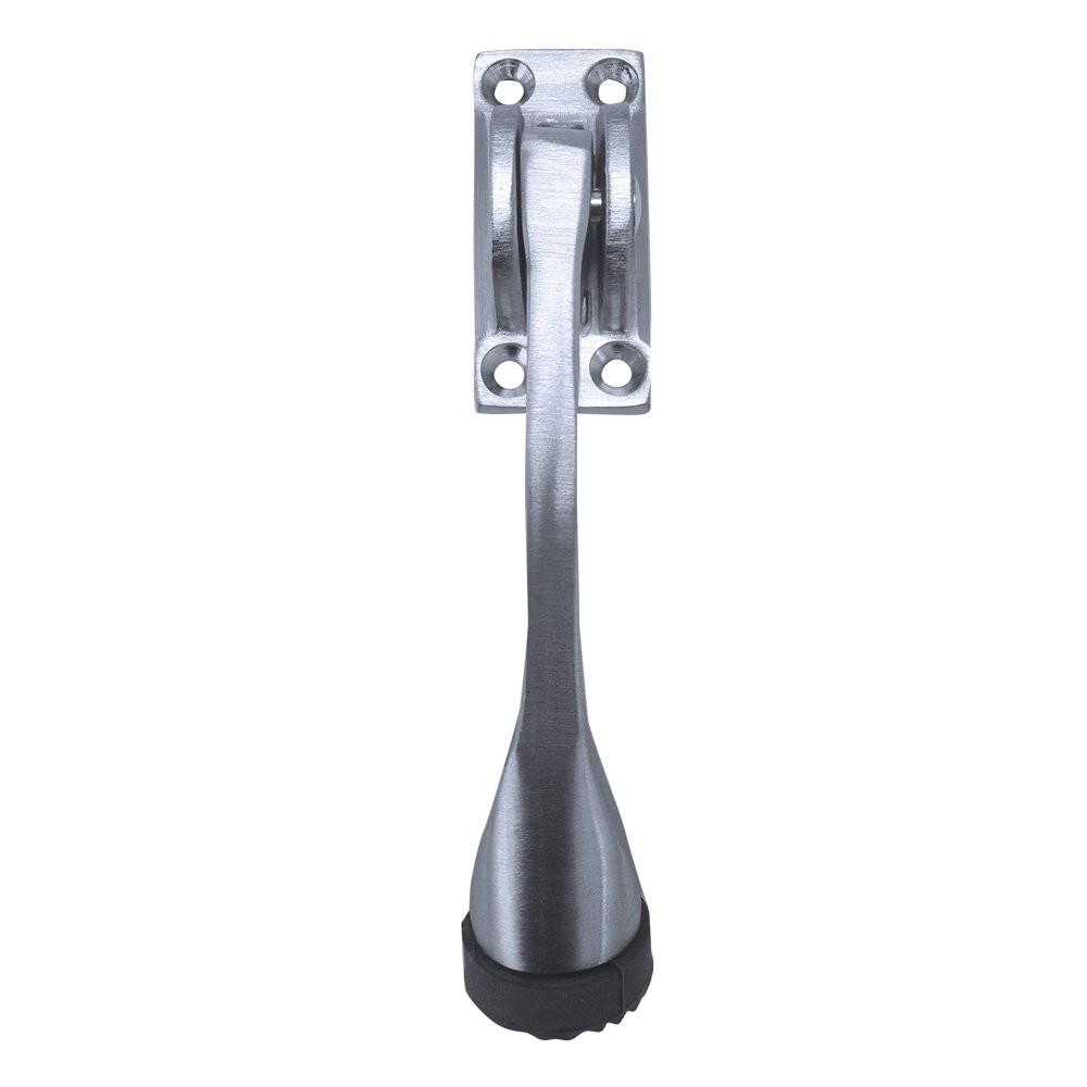 Tell Manufacturing DT100007 Kickdown Door Holder, Satin Chrome Plated Cast,...