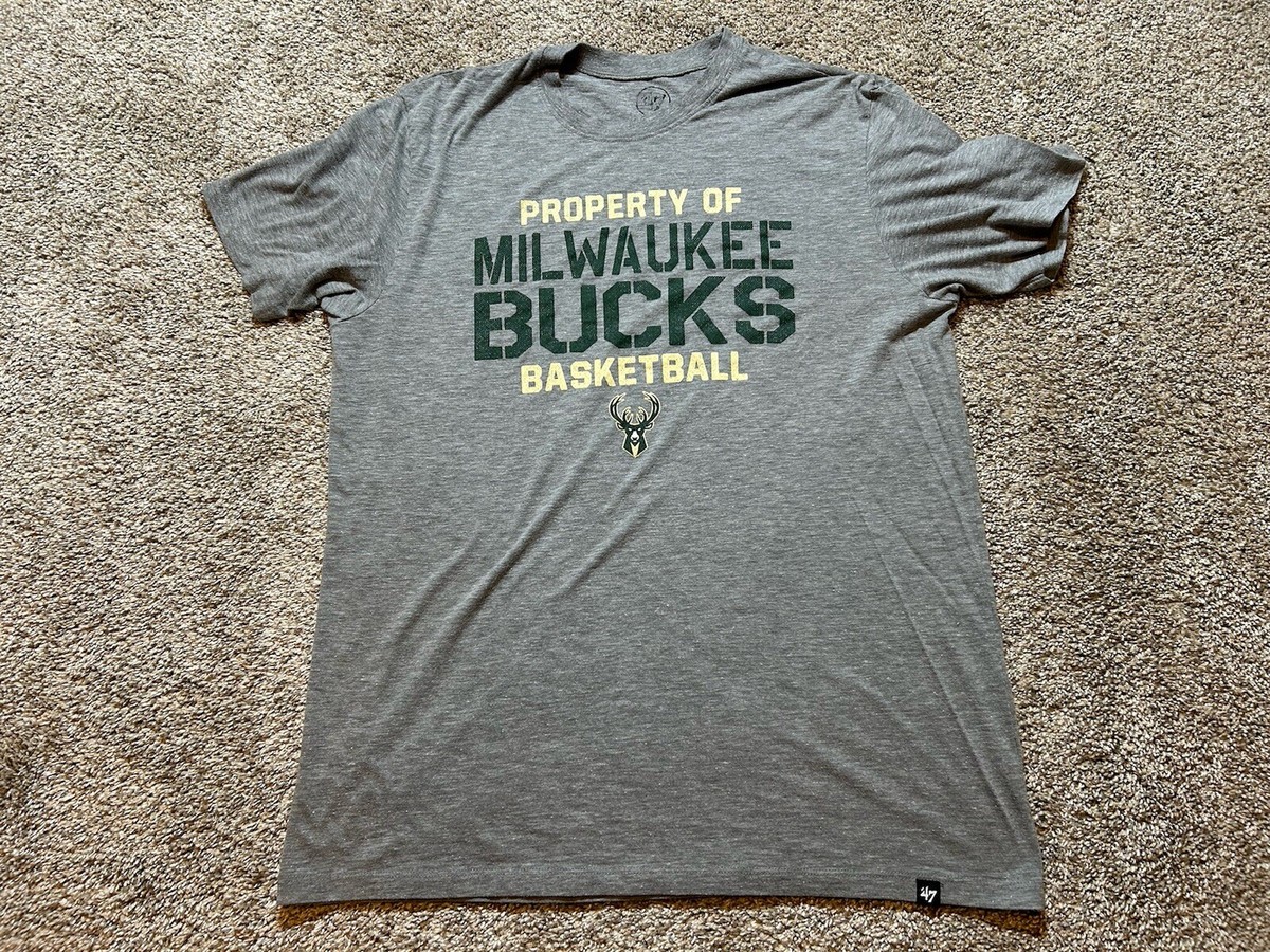 Heather Charcoal Milwaukee Bucks Harley Davidson Shirt '47 Brand