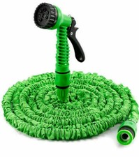 150FT Extra Long Retractable Expandable Magic Garden Hose Pipe & Spray Gun UK 