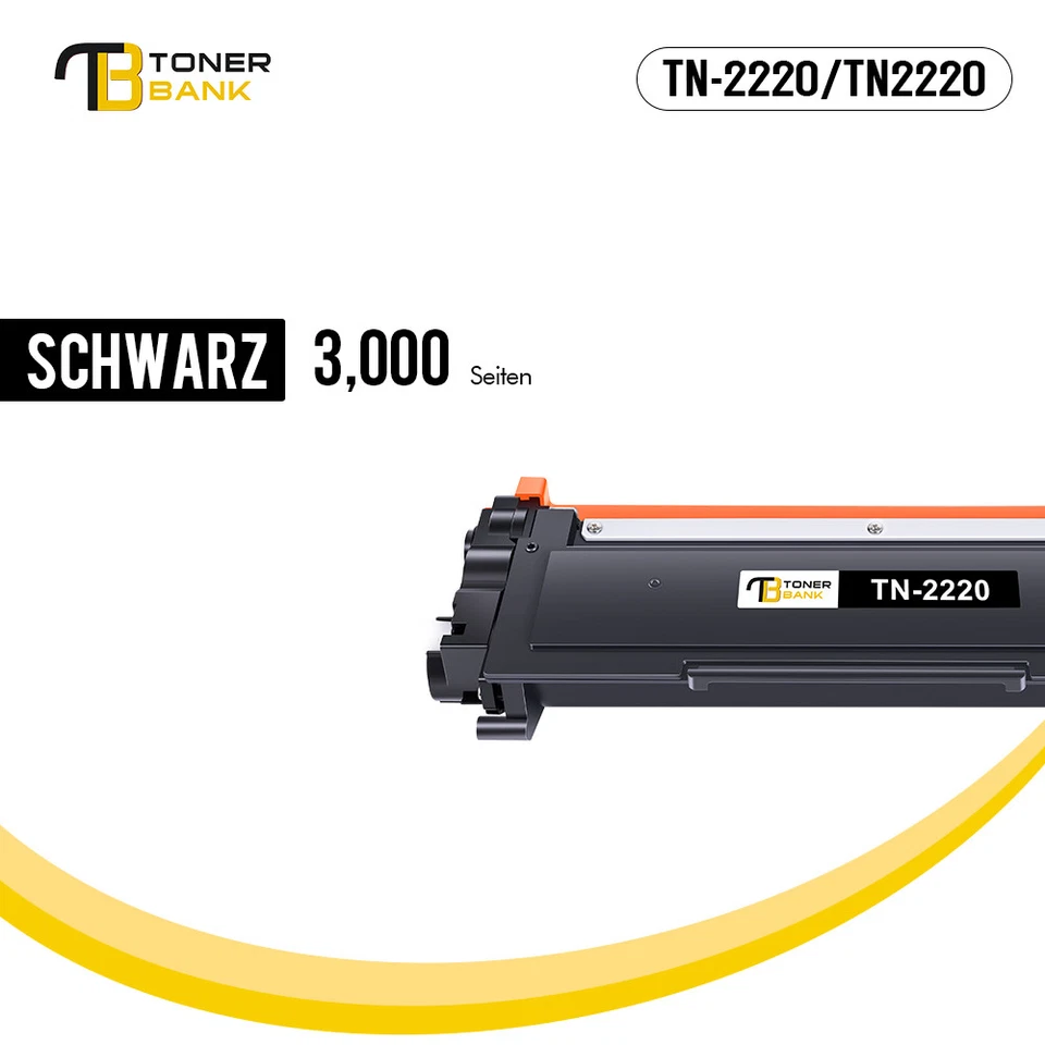 2x Toner Kompatibel Für Brother TN2220 HL-2135W MFC-7360N MFC-7460DN HL-2250DN - Bild 2 von 4