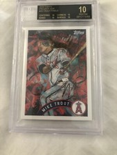 MIKE TROUT TOPPS PROJECT 2020 Andrew Thiele 35 BLACK LABEL BGS 10 Card PRISTINE