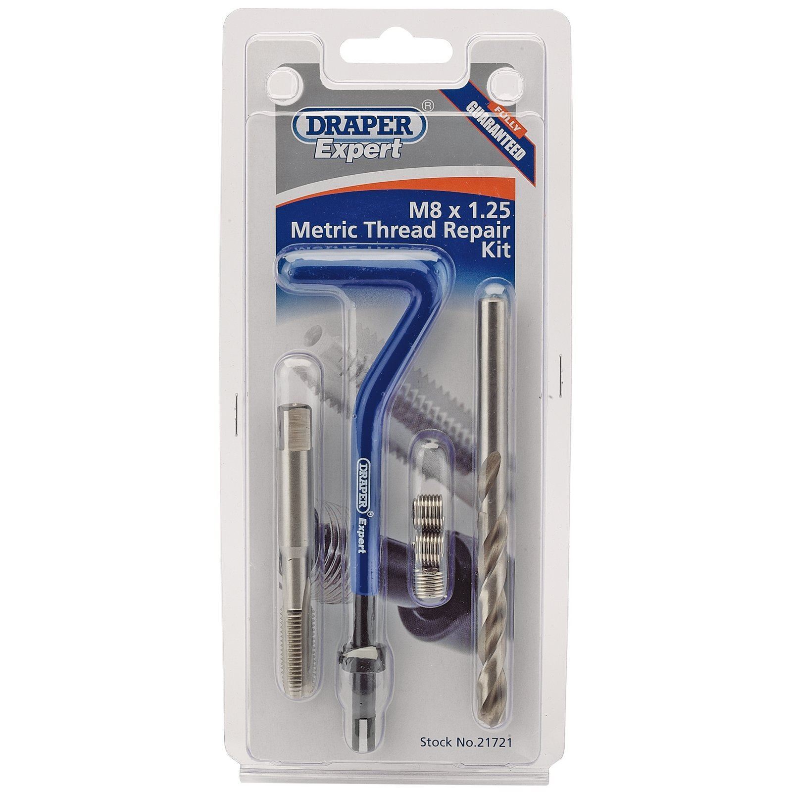 Draper Expert M8 X 1.25 Metric Thread Repair Kit