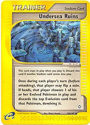 Pokemon Aquapolis 138/147 Undersea Ruins Card