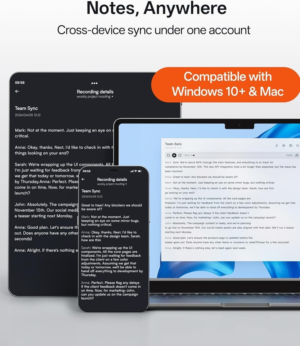 Viaim NoteKit Computer AI Meeting Assistant Voice Recorder with