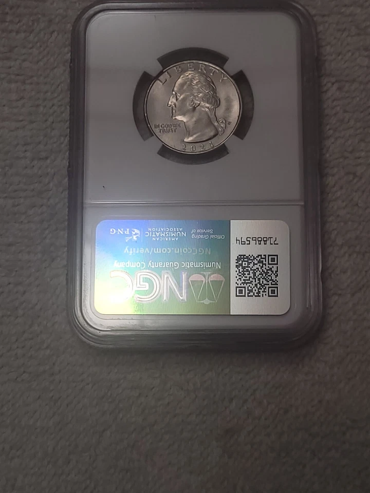 2021 P Crossing The Delaware Quarter Mint Error / Certified  - Image 3 of 4