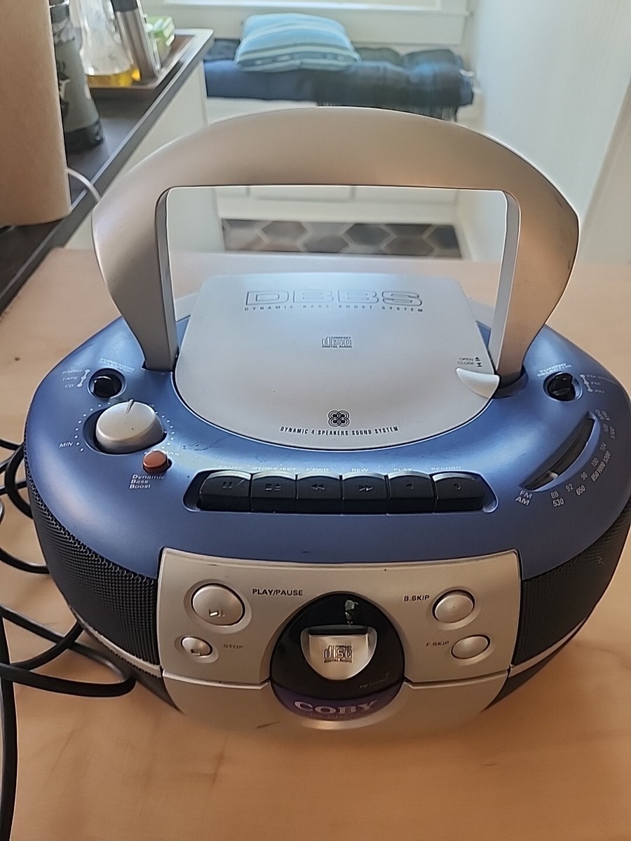 Coby CX-CD272 Portable CD AM/FM Radio Stereo Cassette Player