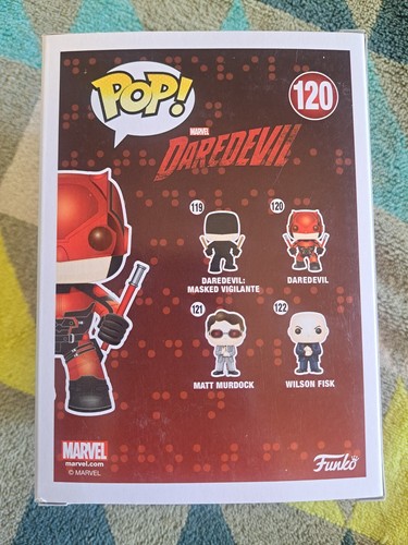 Daredevil Pop 120 - Marvel - Daredevil Funko Pop! Vinyl 2015 Vaulted + Protector - Picture 4 of 11