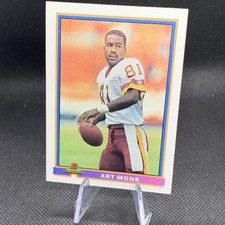 1991 Bowman Football Art Monk #536 HOF Factory Set Break