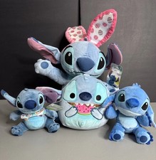 Walt Disney Lilo  Stitch Stitch Plush Lot Easter Stitch some with Tags