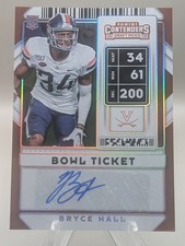 2020 Panini Contenders Draft Picks - College Ticket Autographs Bryce Hall /99