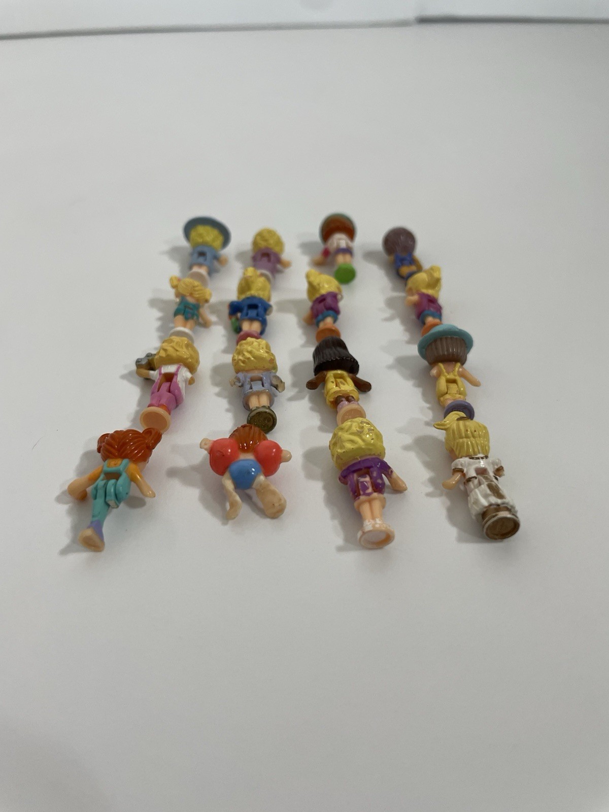 DAMAGED Vtg Polly Pocket Figure Lot Bluebird Girl Dolls Mini 1980s 1990s Compact